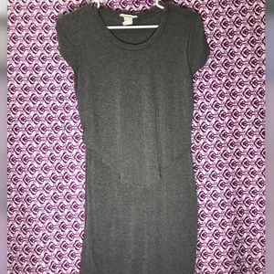 Grey t-shirt dress